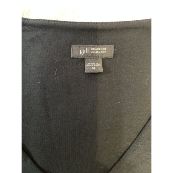 J Jill Wearever Dress Womens Large Black Stretch Knit Maxi Sleeveless Pullover - Picture 8 of 10